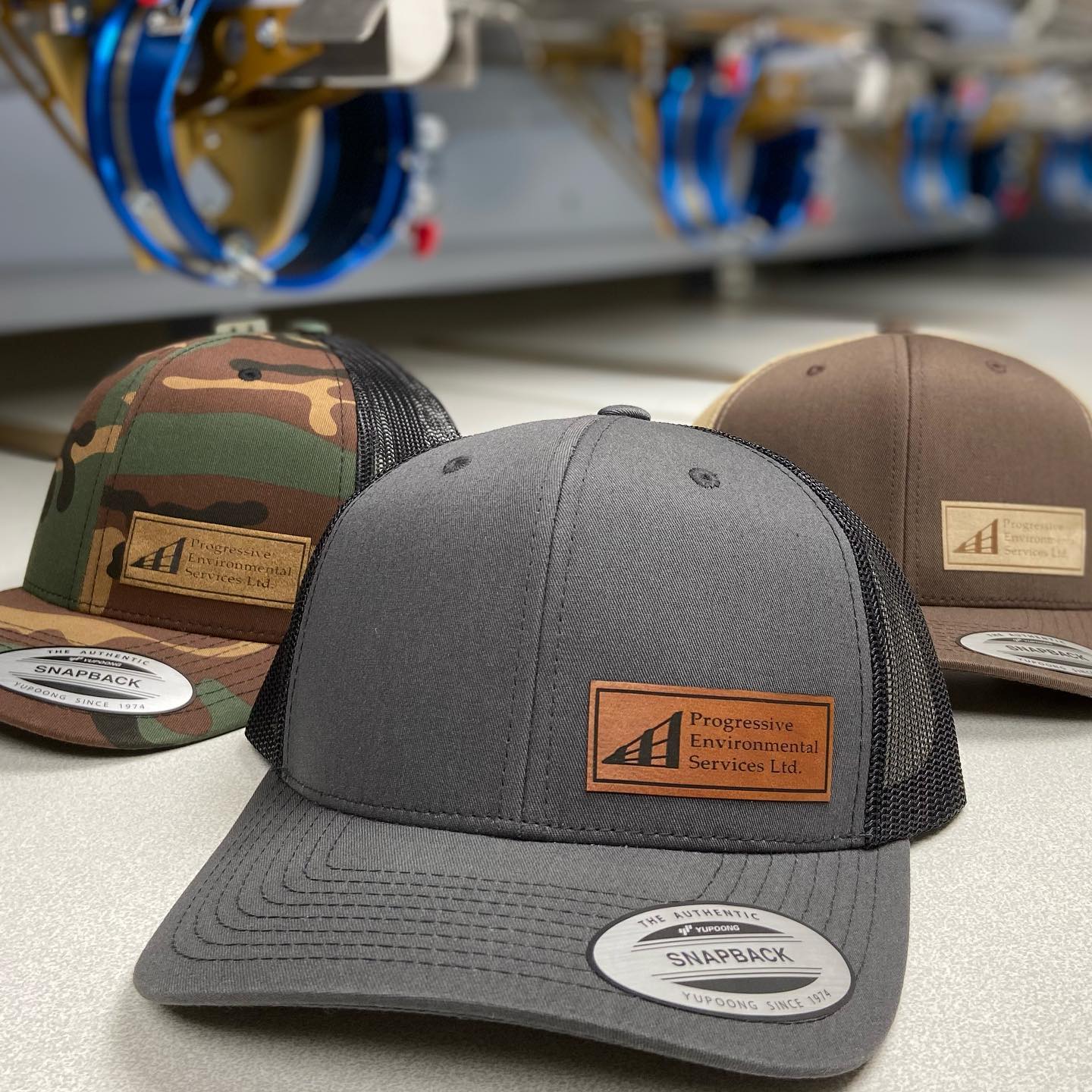 6606T Snapback with Side Panel Leather Patch