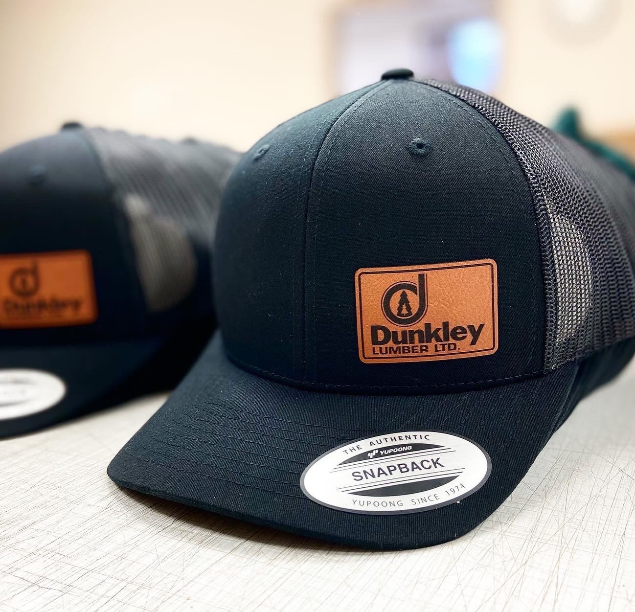 6606T Snapback with Side Panel Leather Patch