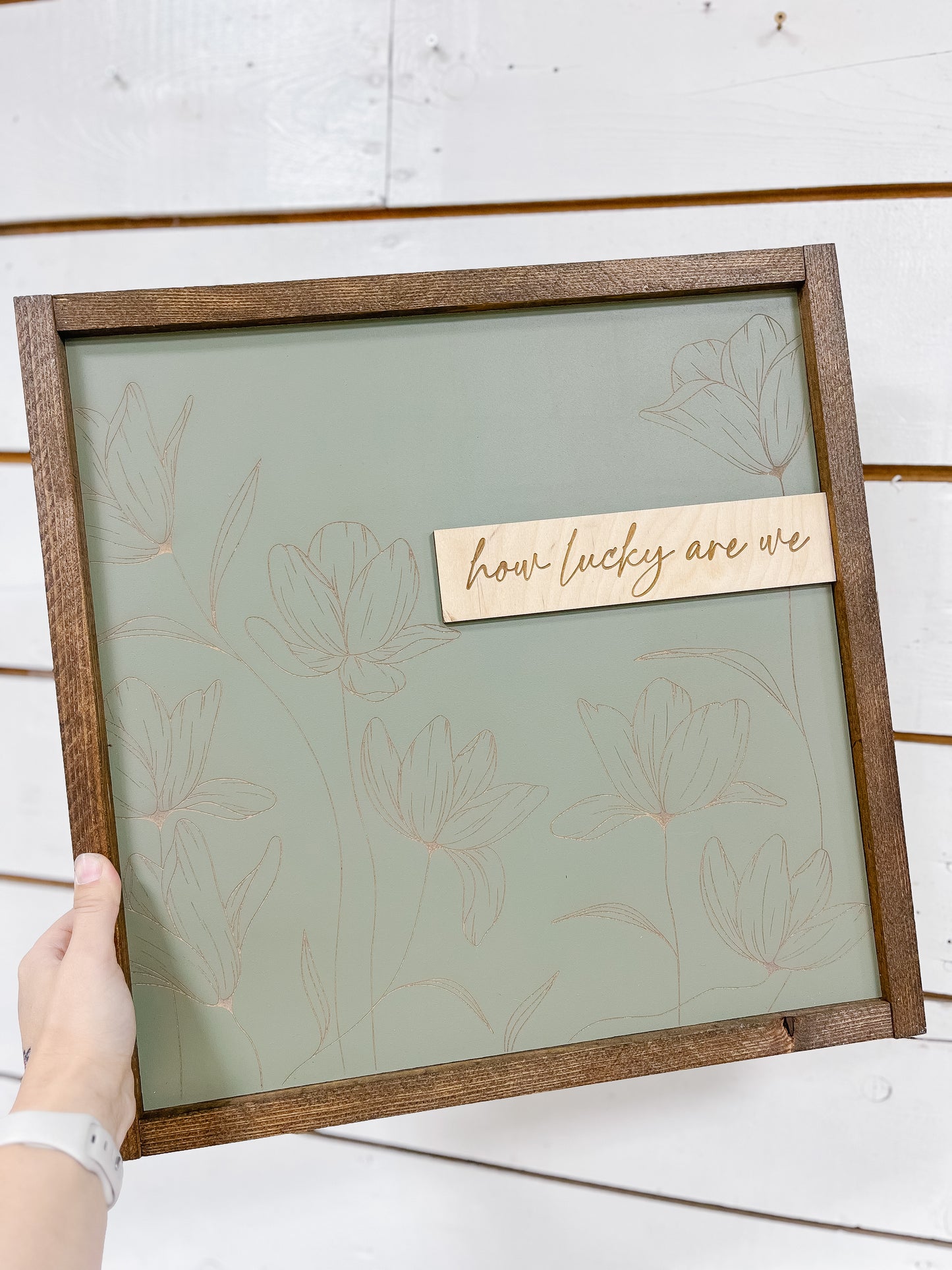 “How Lucky Are We” sign
