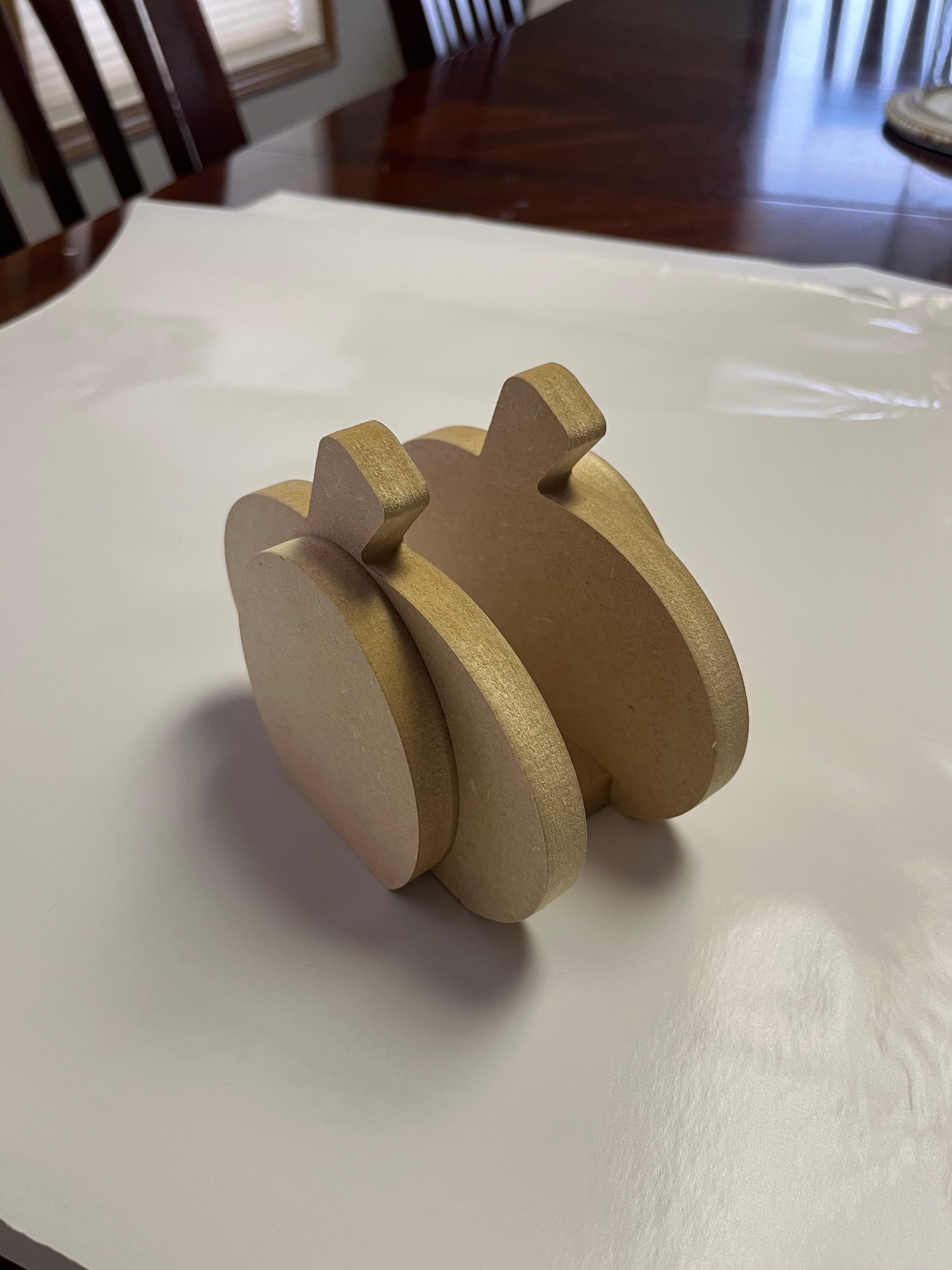 DIY Unfinished Wooden Pumpkin Napkin Holder