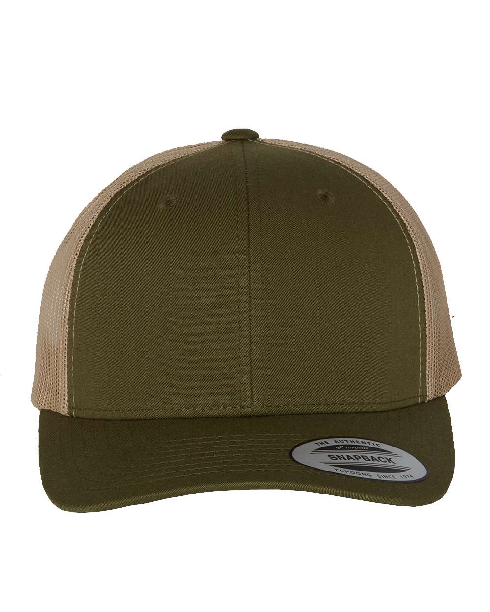 6606T Snapback with Centered Leather Patch