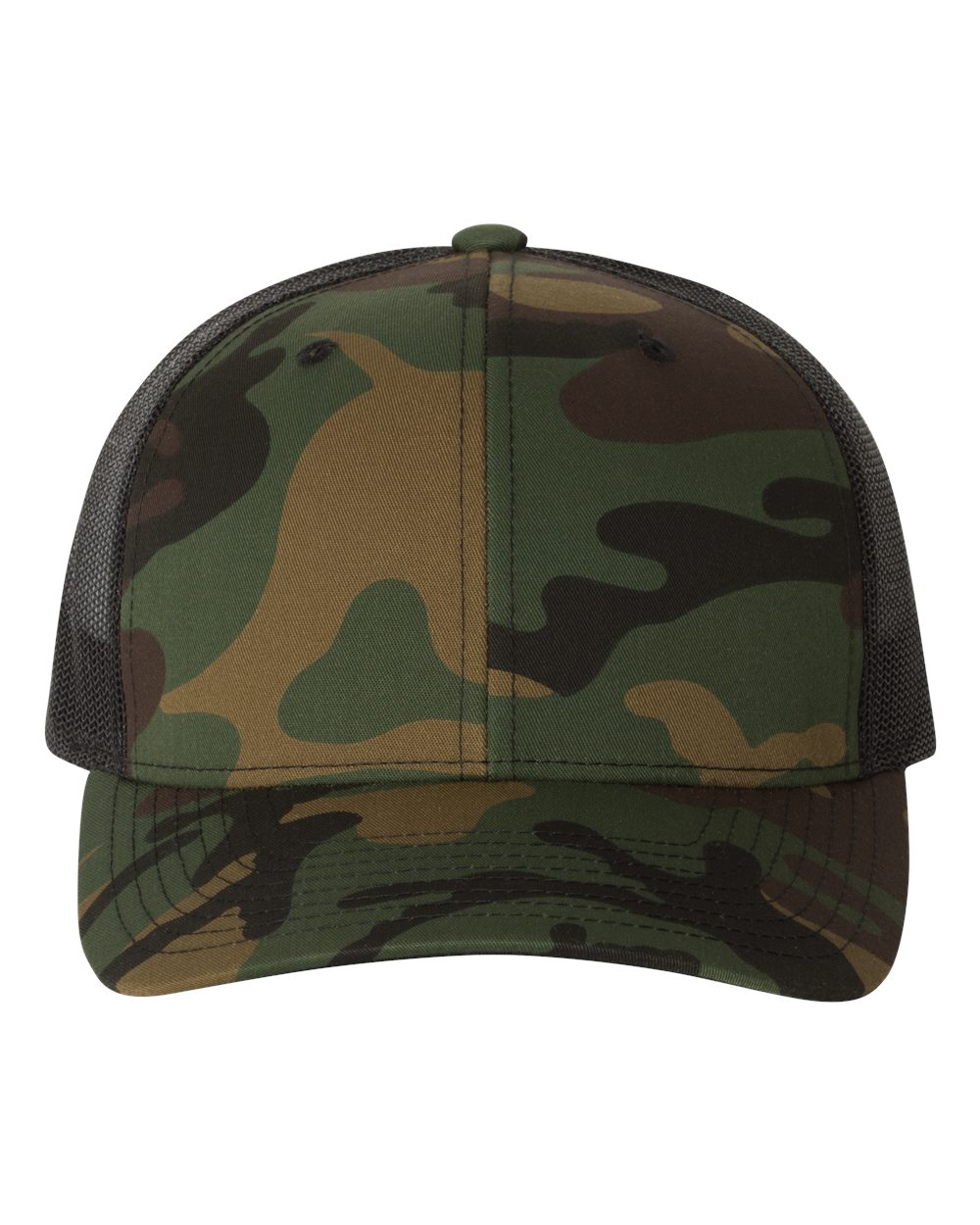 6606T Snapback with Centered Leather Patch