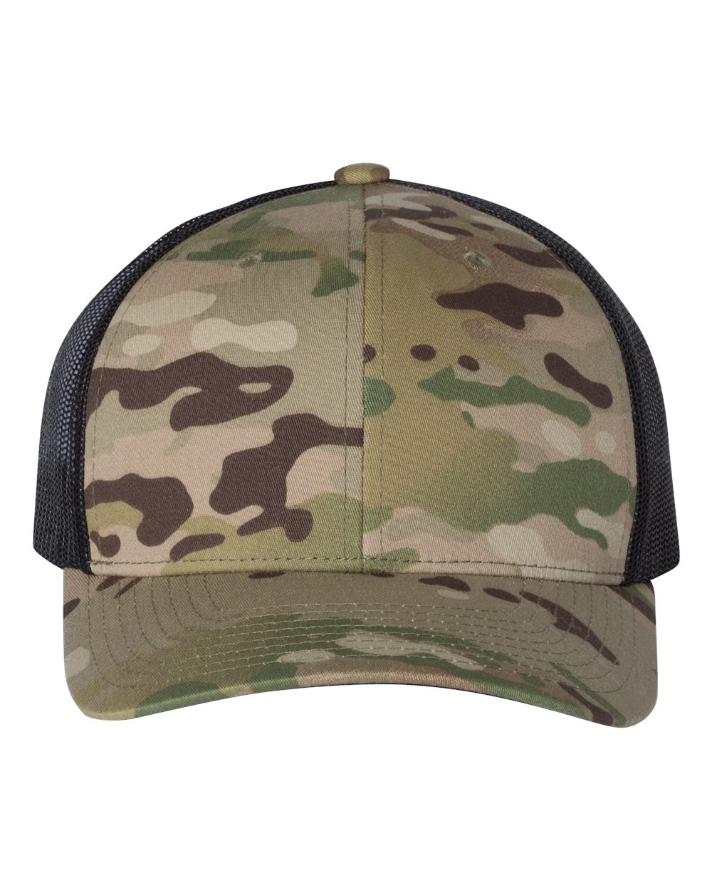 6606T Snapback with Centered Leather Patch