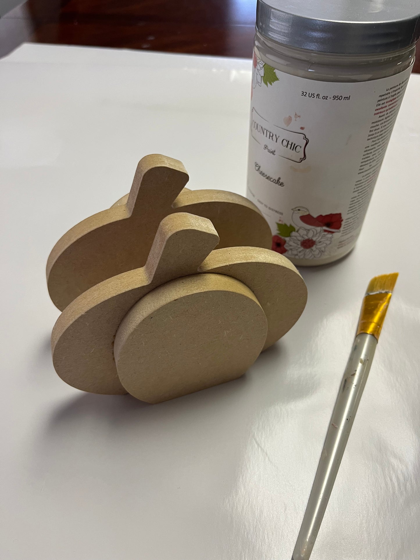 DIY Unfinished Wooden Pumpkin Napkin Holder