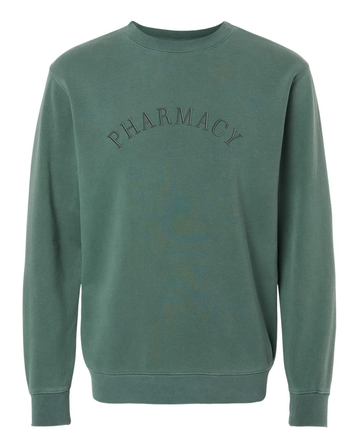 Pharmacy Embroidered Crewneck | Alpine Green