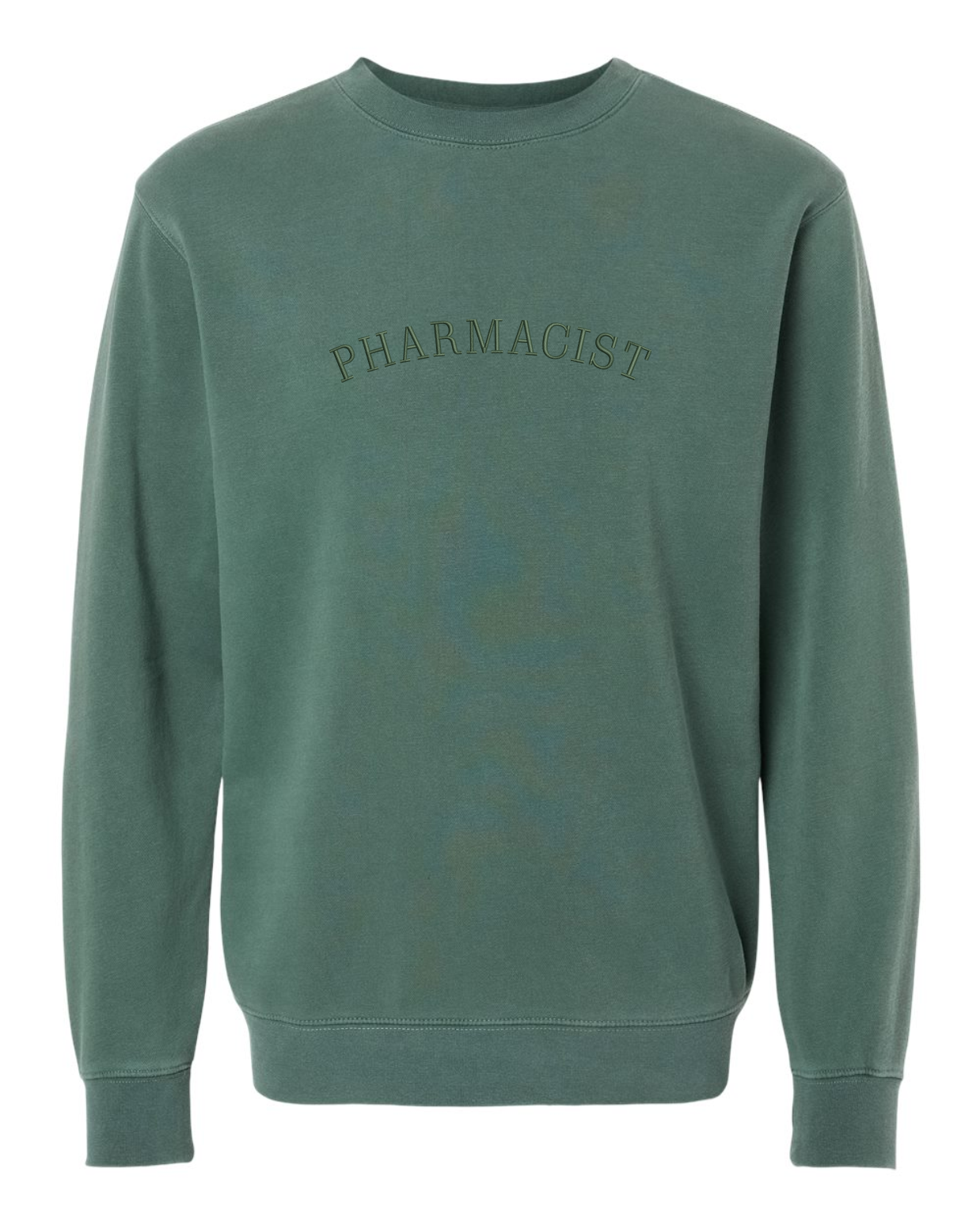 Pharmacist Embroidered Crewneck | Alpine Green