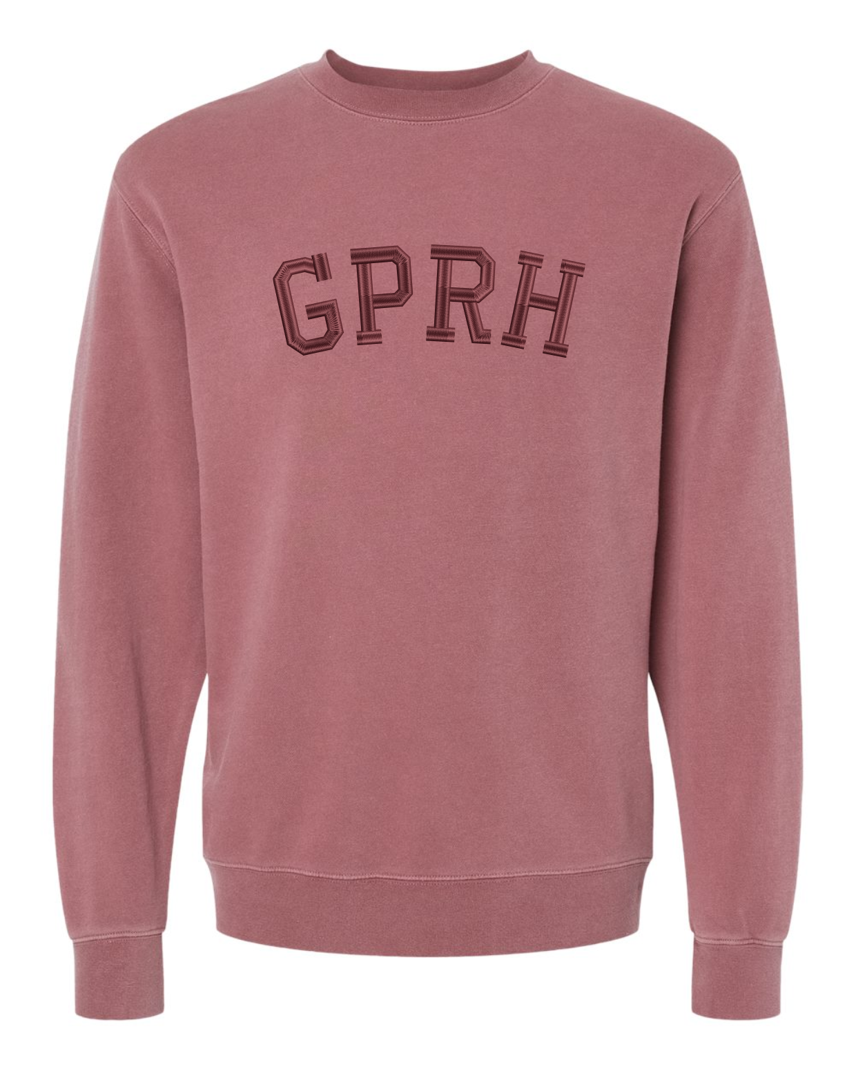 GPRH Embroidered Crewneck | Maroon