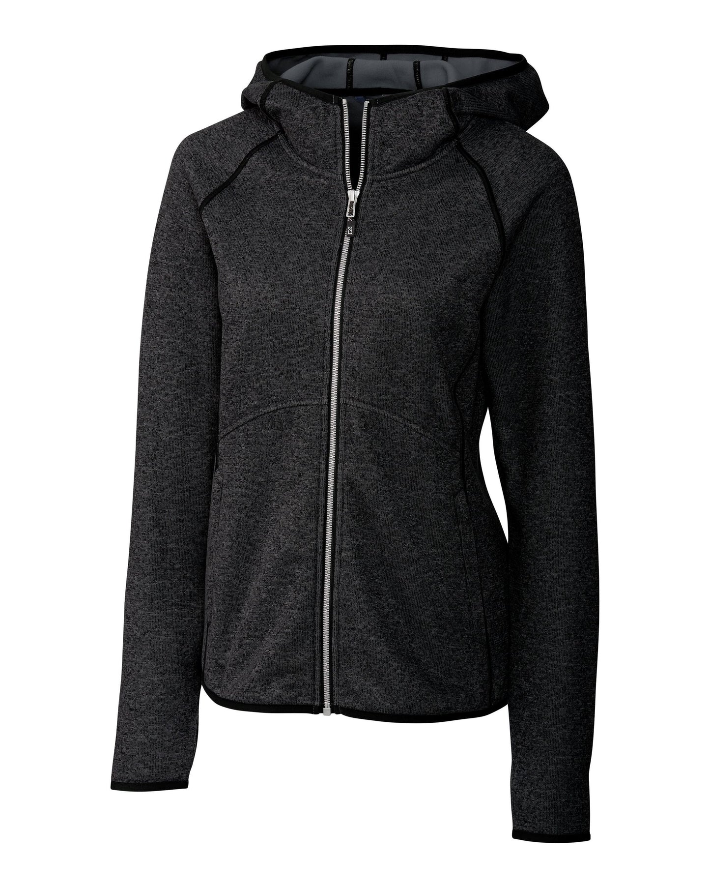 Cutter & Buck Mainsail Sweater-Knit Hoodie Ladies Full Zip Jacket LCO00059