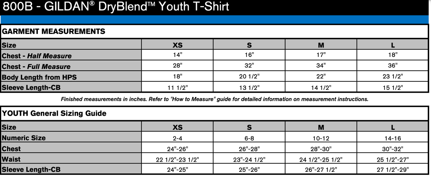 800B Youth Gildan T-Shirt