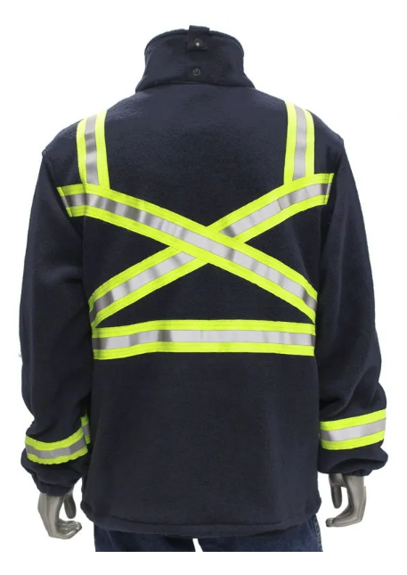 FR / AR High Visibility Fleece Jacket 11.4 oz FR Polar Fleece 56MX11PF