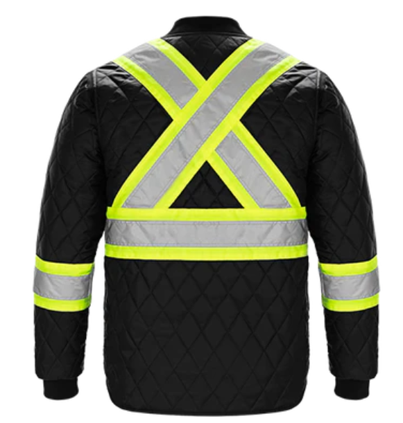 L01220 - Patch - Hi-Vis Quilted Jacket Black
