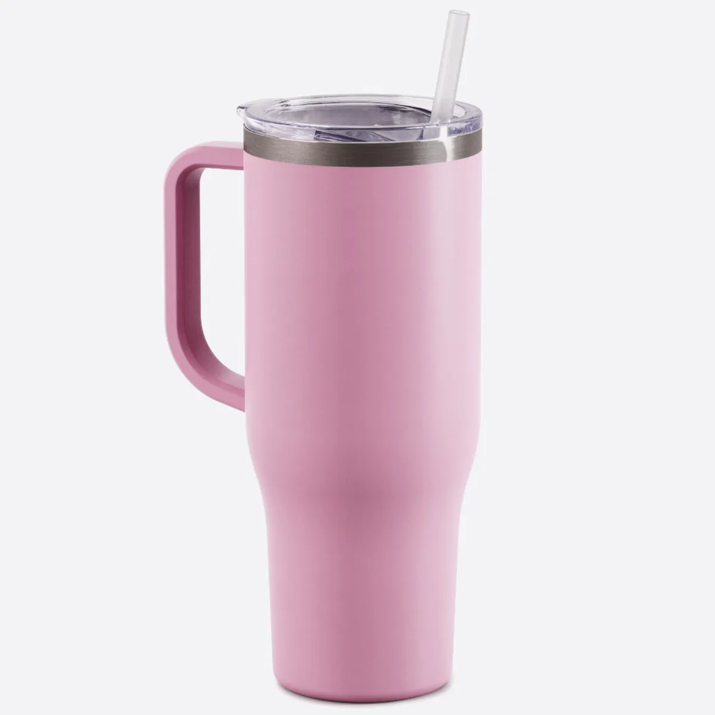 40 Oz Tumbler with Handle | Blush Rose