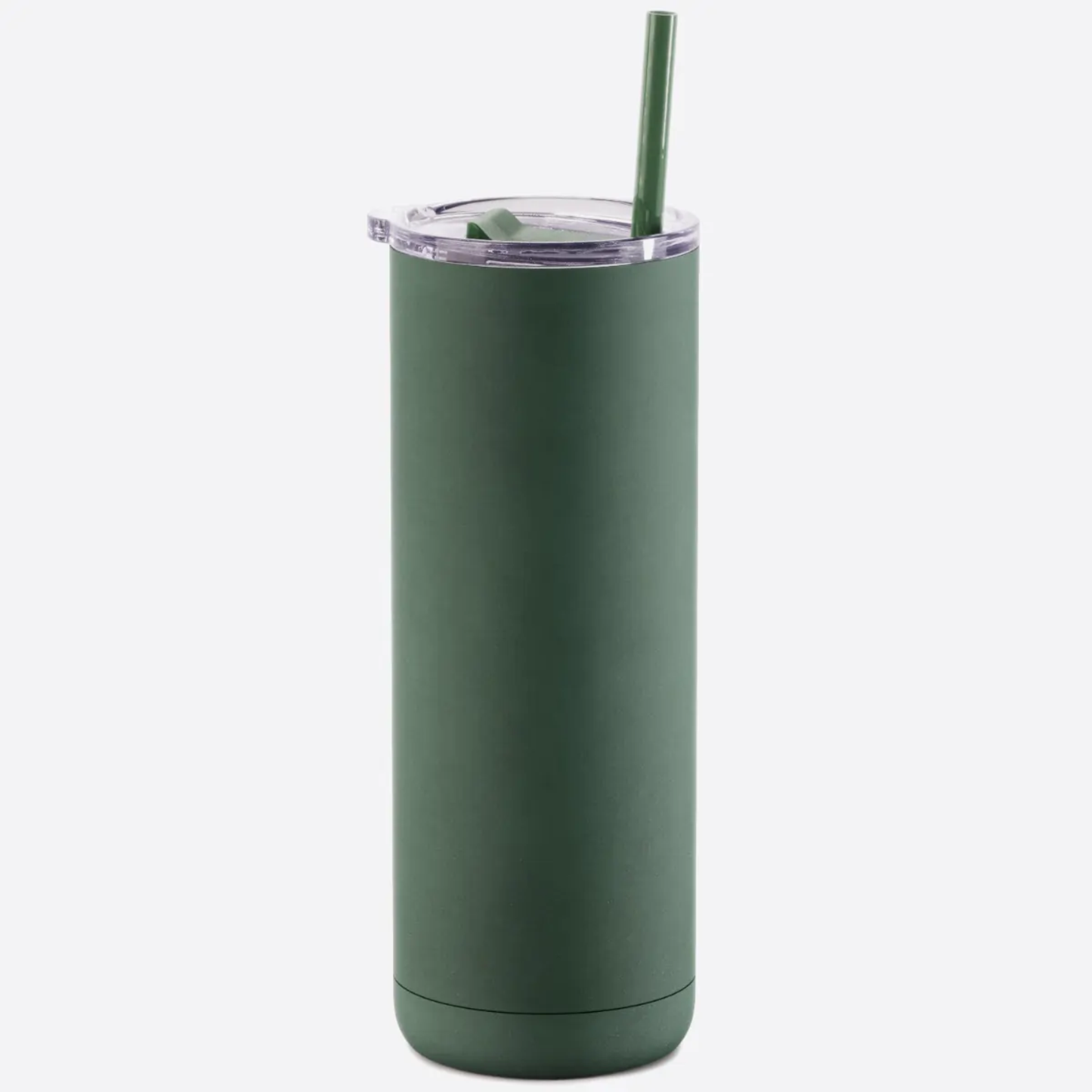 20 oz Soft Matte Skinny Stainless Steel Bottle | Pine Needle