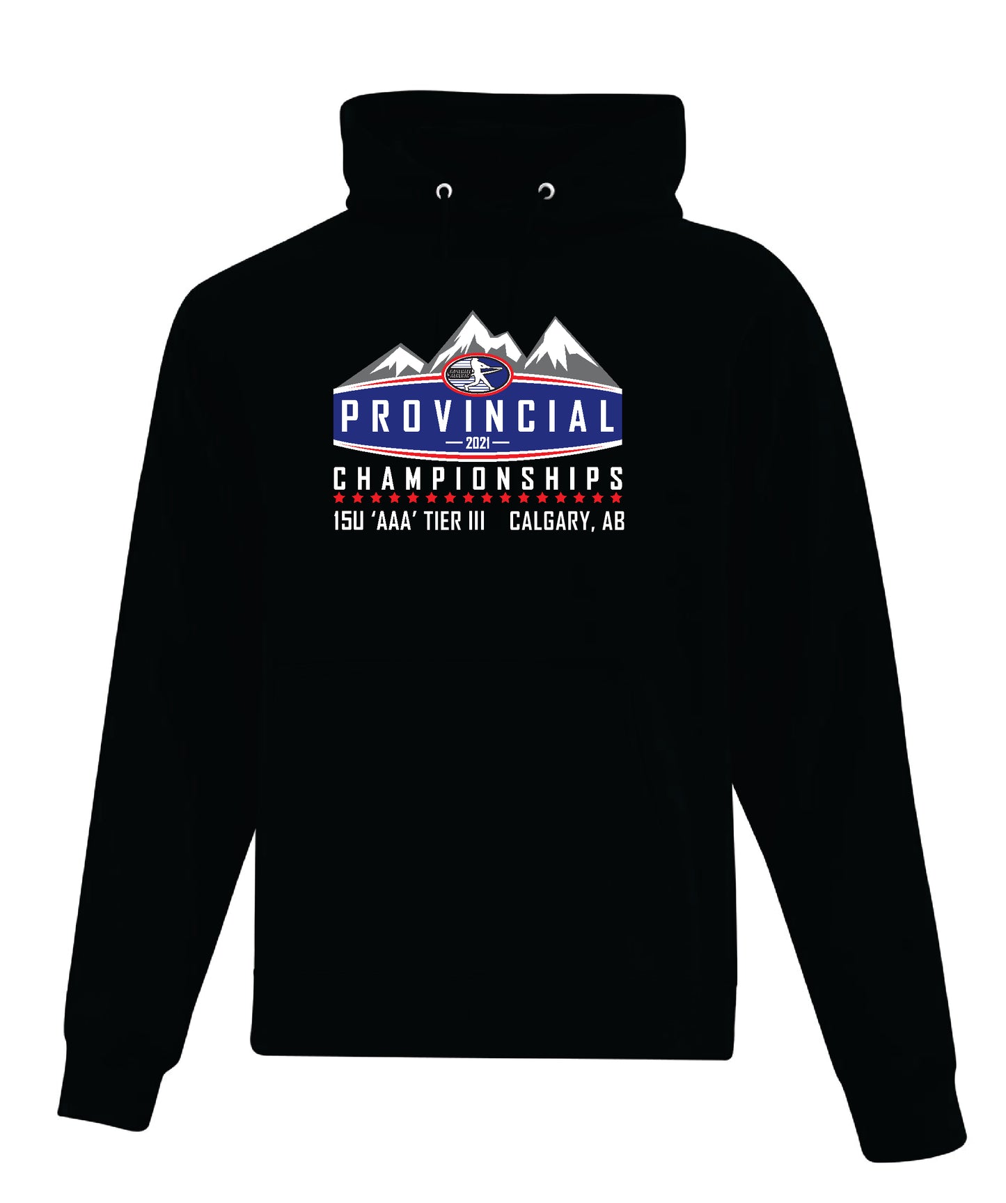 Black unisex hoodie