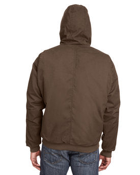 Berne Men's Highland Washed Cotton Duck Hooded Jacket, HJ375