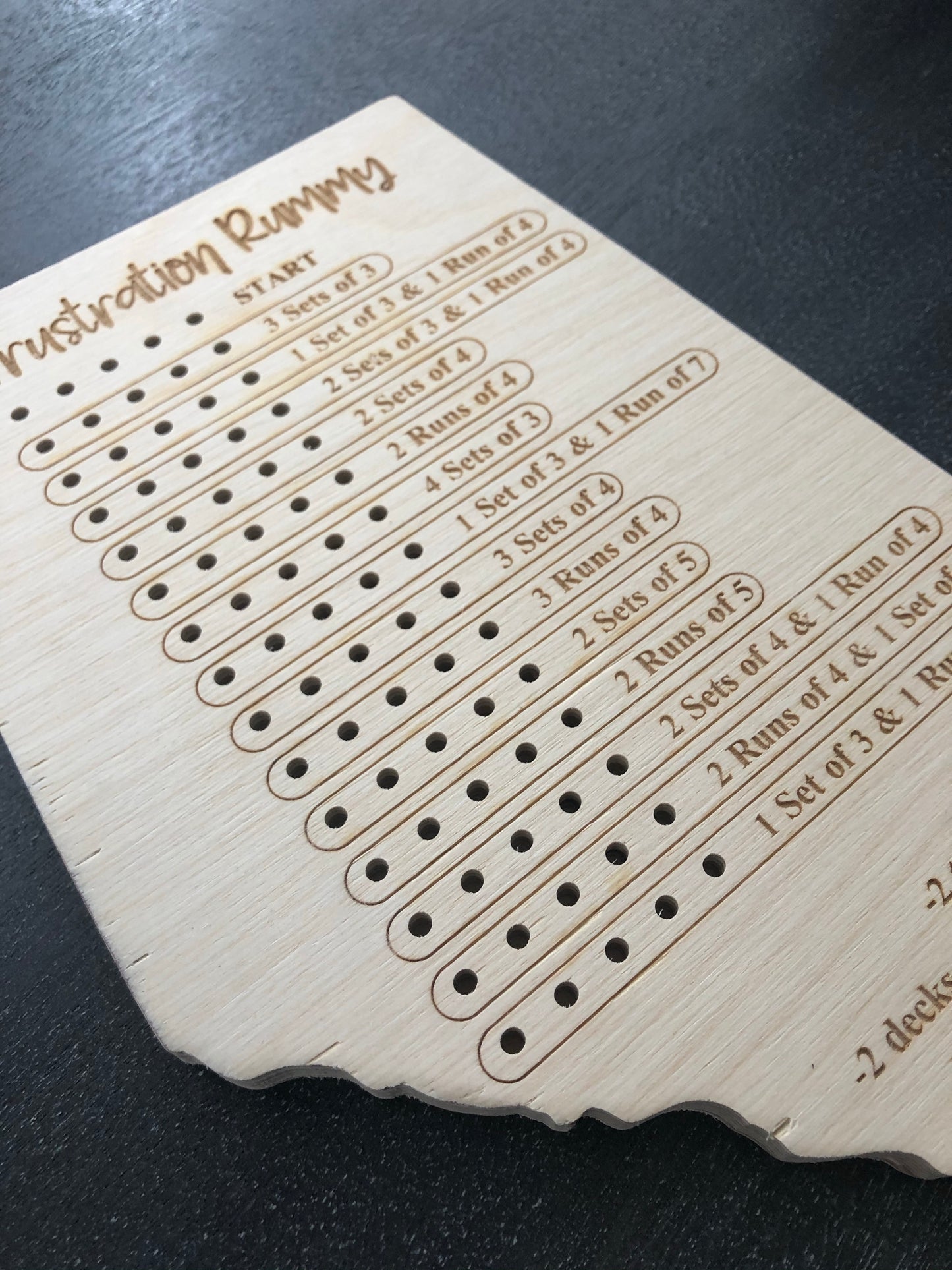 Alberta Shaped Frustration Rummy Board Game