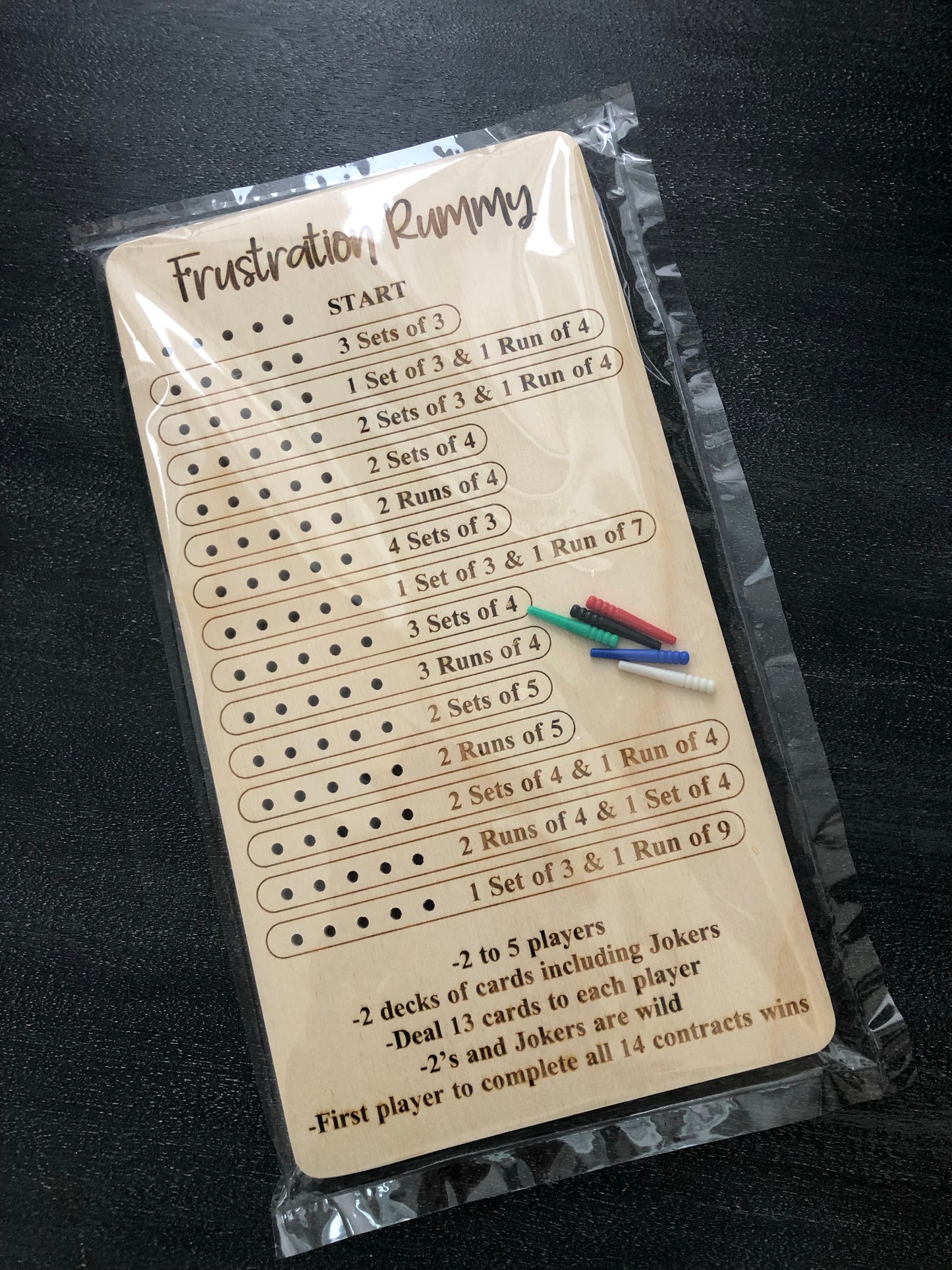 Frustration Rummy Board Game