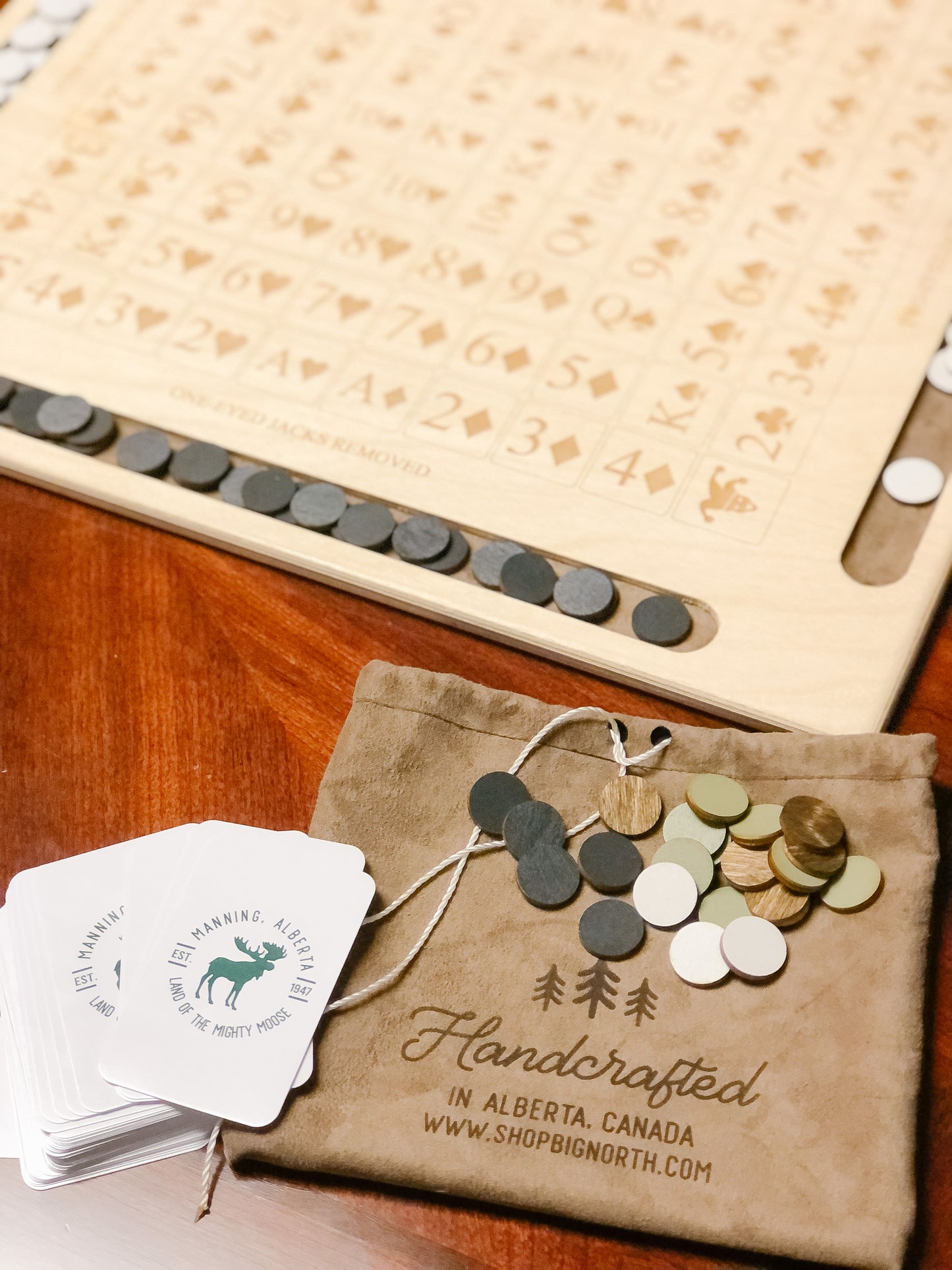 Handmade Sequence Game Board