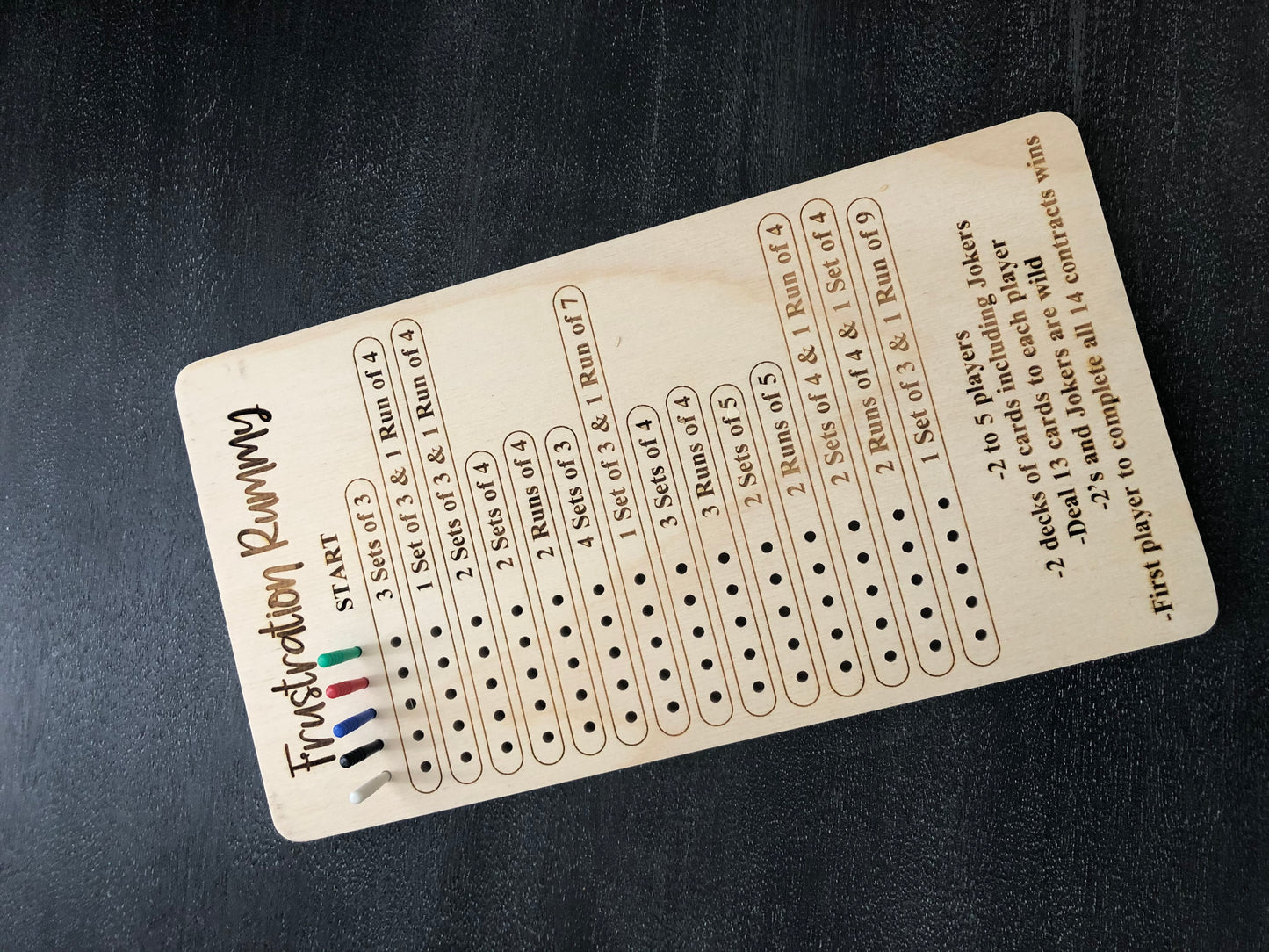 Frustration Rummy Board Game