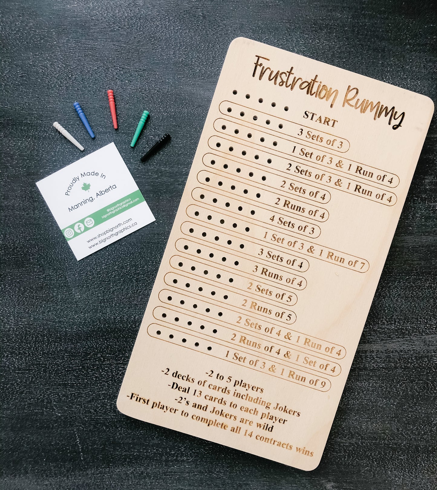 Frustration Rummy Board Game