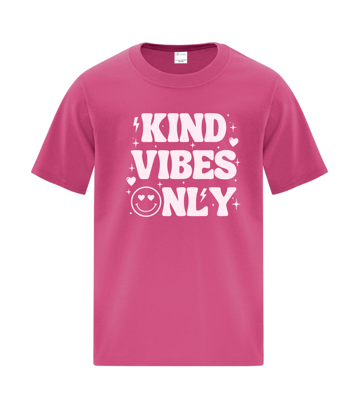 Kind Vibes Only Adult Unisex Pink Shirt Day  ATC1000