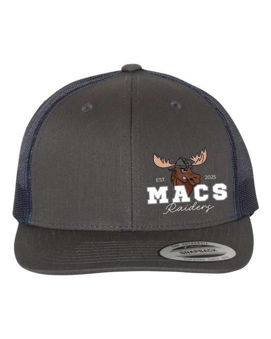Charcoal/Navy Retro Trucker Cap - 6606