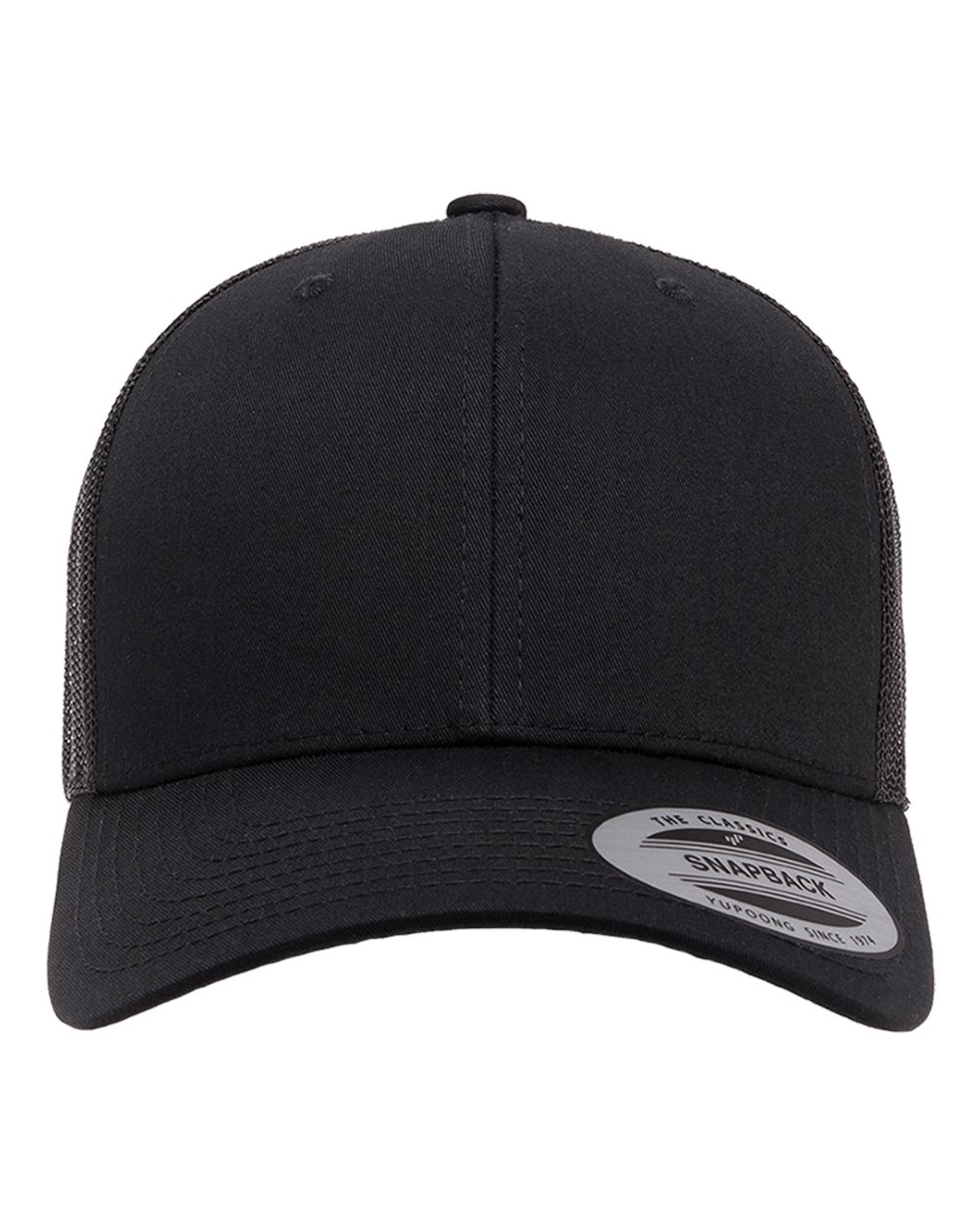 6606T Snapback with Side Panel Leather Patch