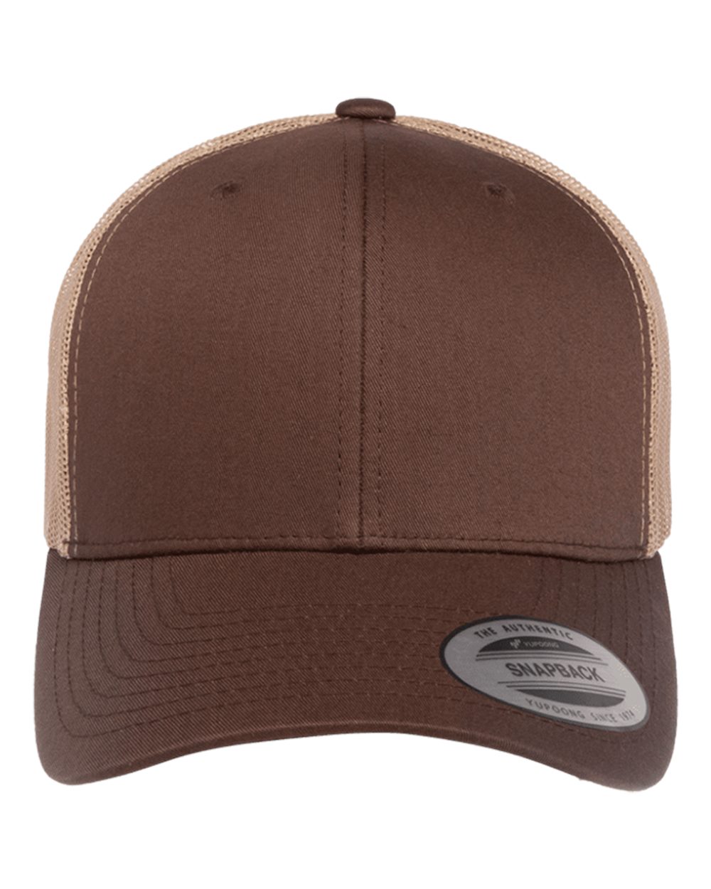 6606T Snapback with Faux Leather Patch