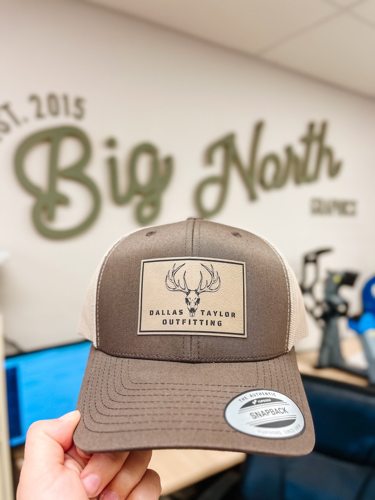 6606T Snapback with Faux Leather Patch