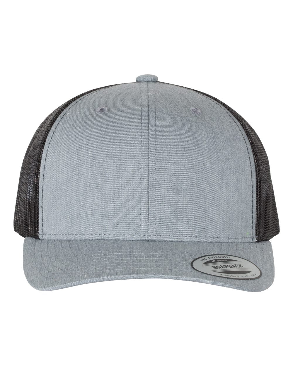 6606T Snapback with Centered Leather Patch