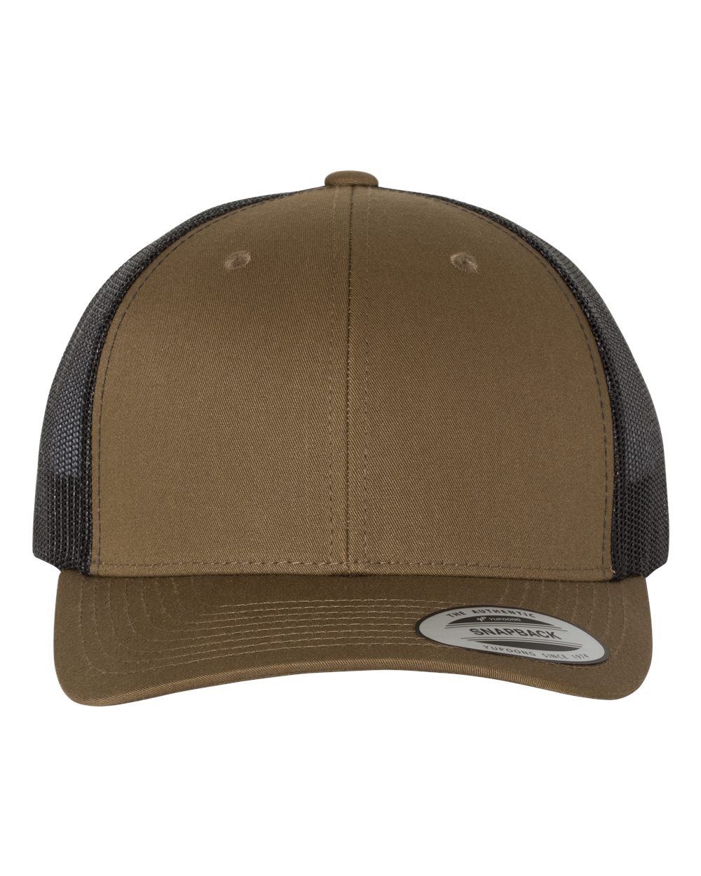 6606T Snapback with Faux Leather Patch