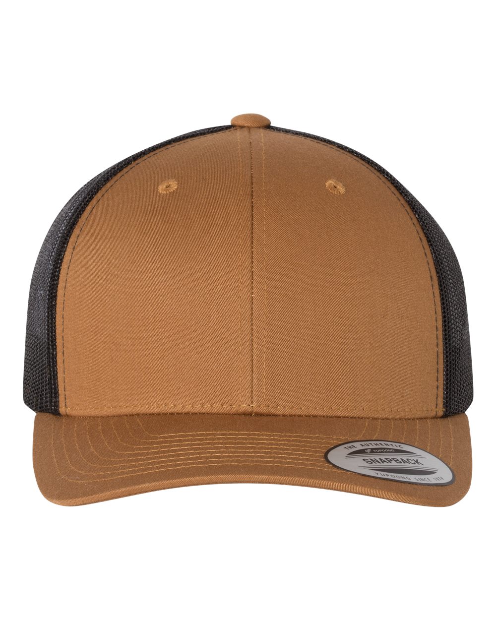 6606T Snapback with Faux Leather Patch