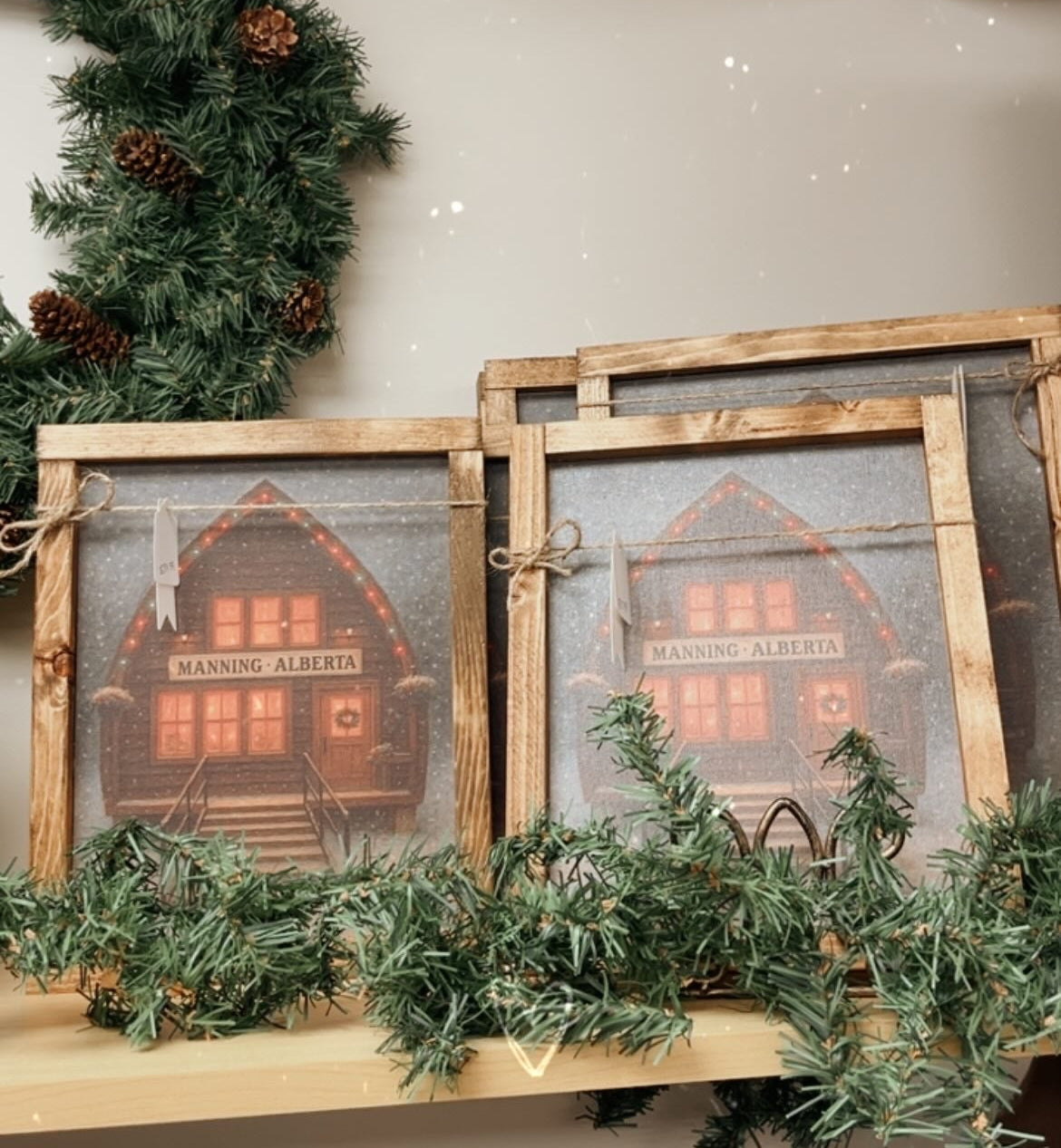 Custom Canvas Print with Wooden Frame