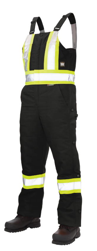 S757 - Duck Insulated Safety Bib Overall Black