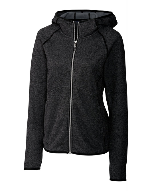 Cutter & Buck Mainsail Sweater-Knit Hoodie Ladies Full Zip Jacket LCO00059