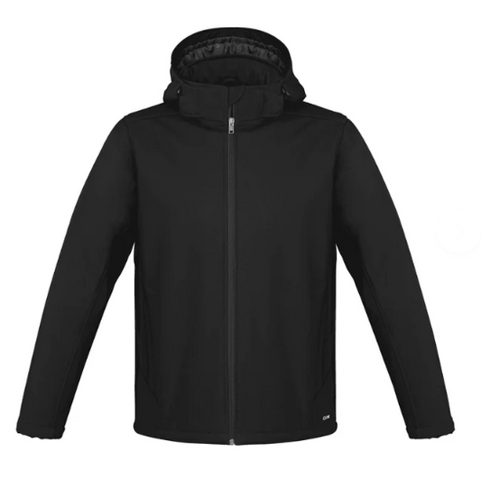 L03170 - Hurricane - Men's Insulated Softshell Jacket w/ Detachable Hood - Black - Small
