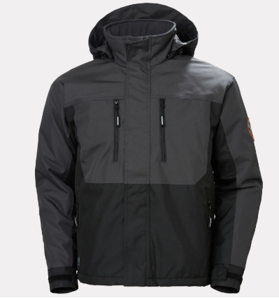 Helly Hansen Berg Insulated Winter Jacket - Black/Dark Grey - XL