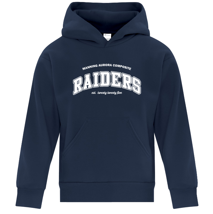 NAVY EVERYDAY FLEECE YOUTH HOODIE. ATCY2500