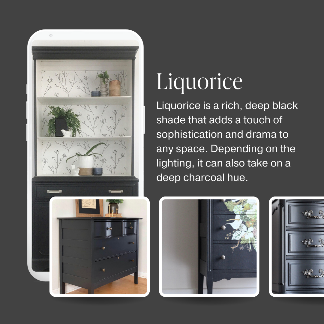 Liquorice - Chalk Style Paint for Furniture & Home Decor