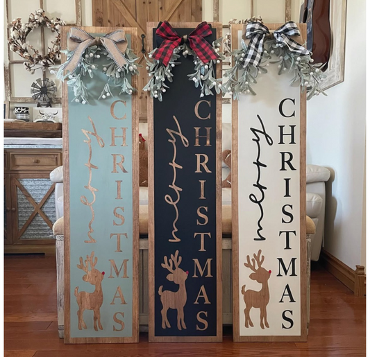 Merry Christmas Porch Leaner