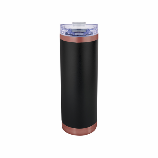 16oz Urban Peak® Keystone Metallic Vacuum Tumbler - Rose Gold/Black