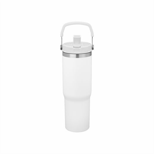 28oz Urban Peak® Pinnacle Flip Straw Tumbler - White
