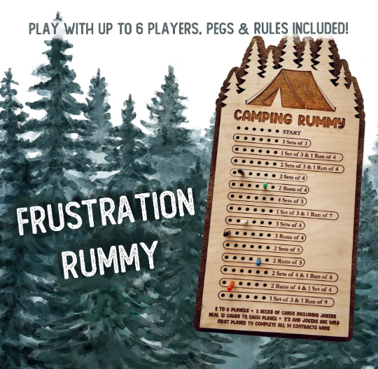 Camping Rummy Board